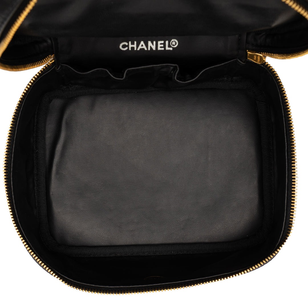 Chanel CC Matelassé Cuir d’agneau Vanity