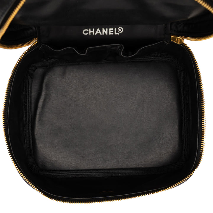 Chanel CC Matelassé Cuir d’agneau Vanity