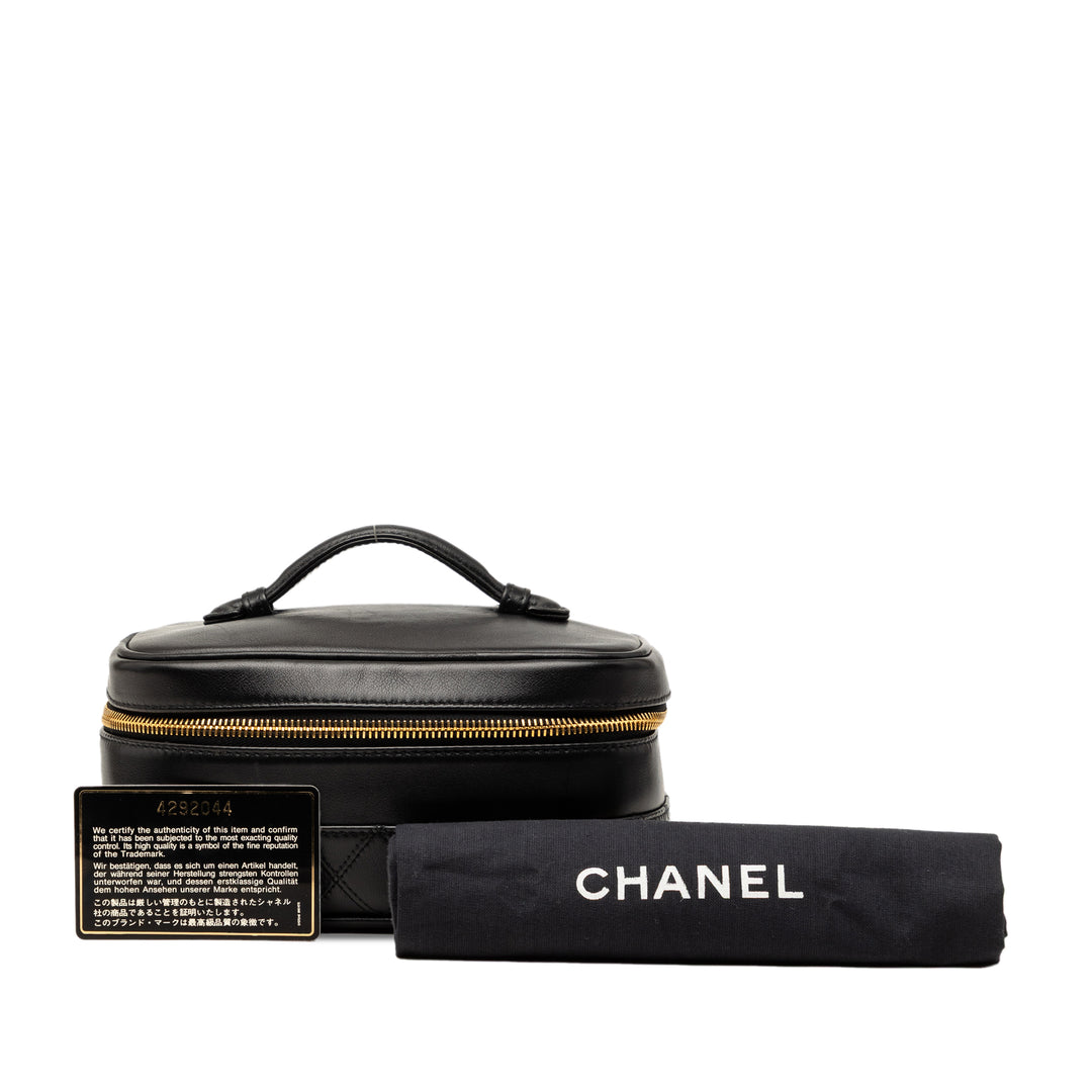 Chanel CC Matelassé Cuir d’agneau Vanity