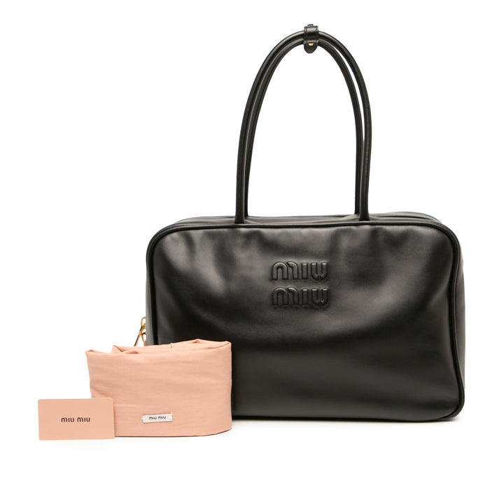 Miu Miu Sac à main Souple Veau Soupley Beau à Grand Noir – vue 6 – GABY PARIS