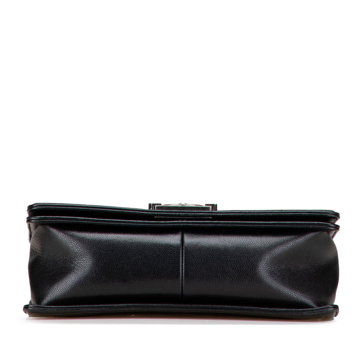 Chanel Old Medium Chevron Caviar Boy Flap Noir – GABY PARIS Authentique