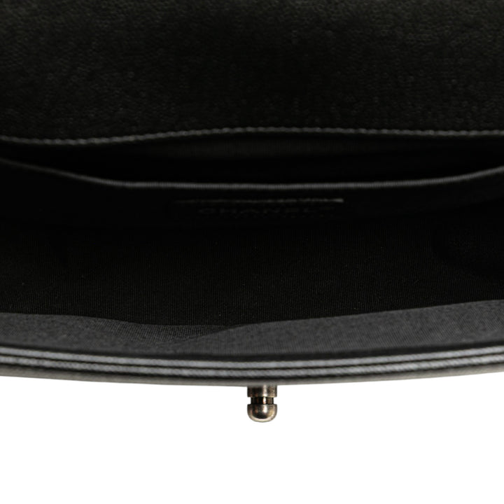 Chanel Old Medium Chevron Caviar Boy Flap Noir – GABY PARIS Authentique