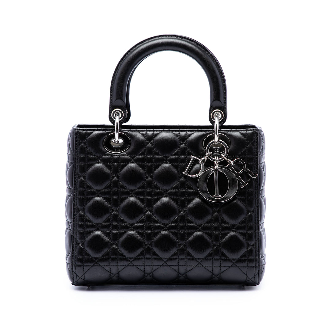 Dior Lady Dior Cannage Moyen Cuir d'agneau