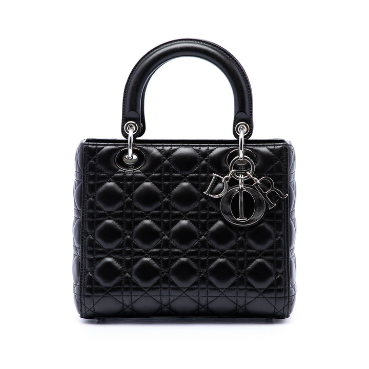 Dior Lady Dior Cannage Moyen Cuir d'agneau