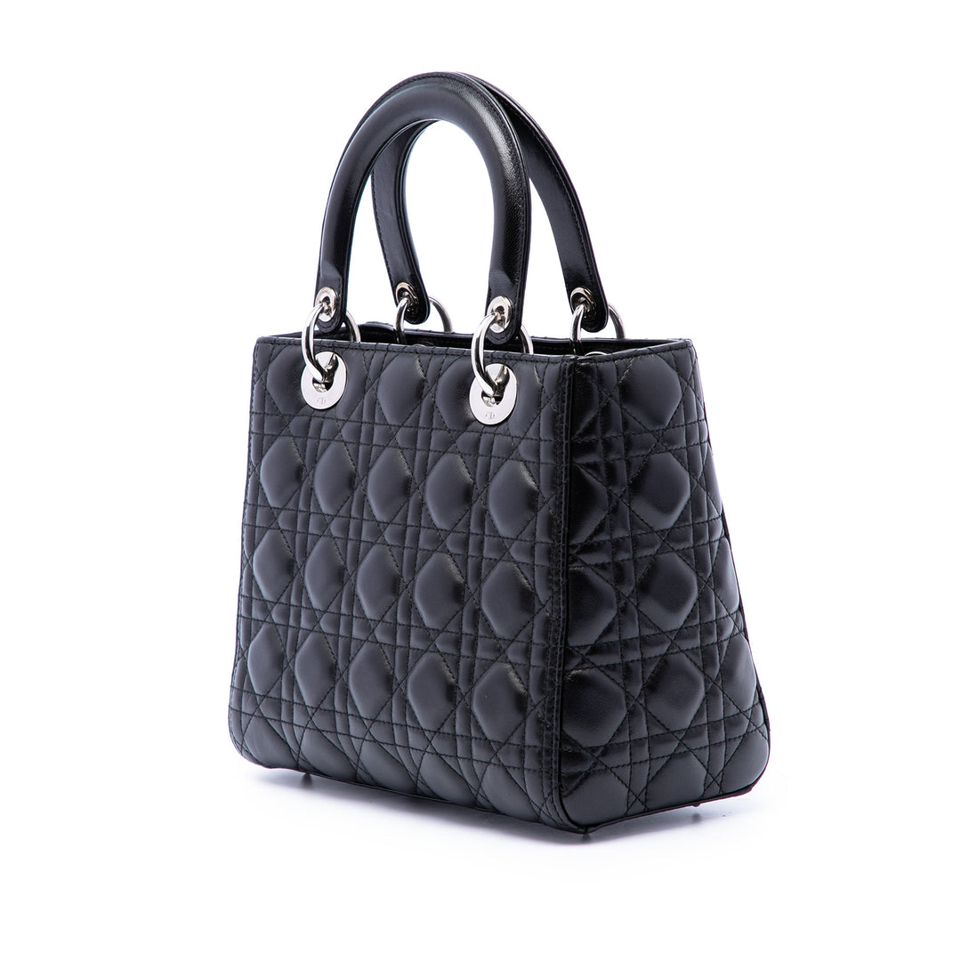 Dior Lady Dior Cannage Moyen Cuir d'agneau
