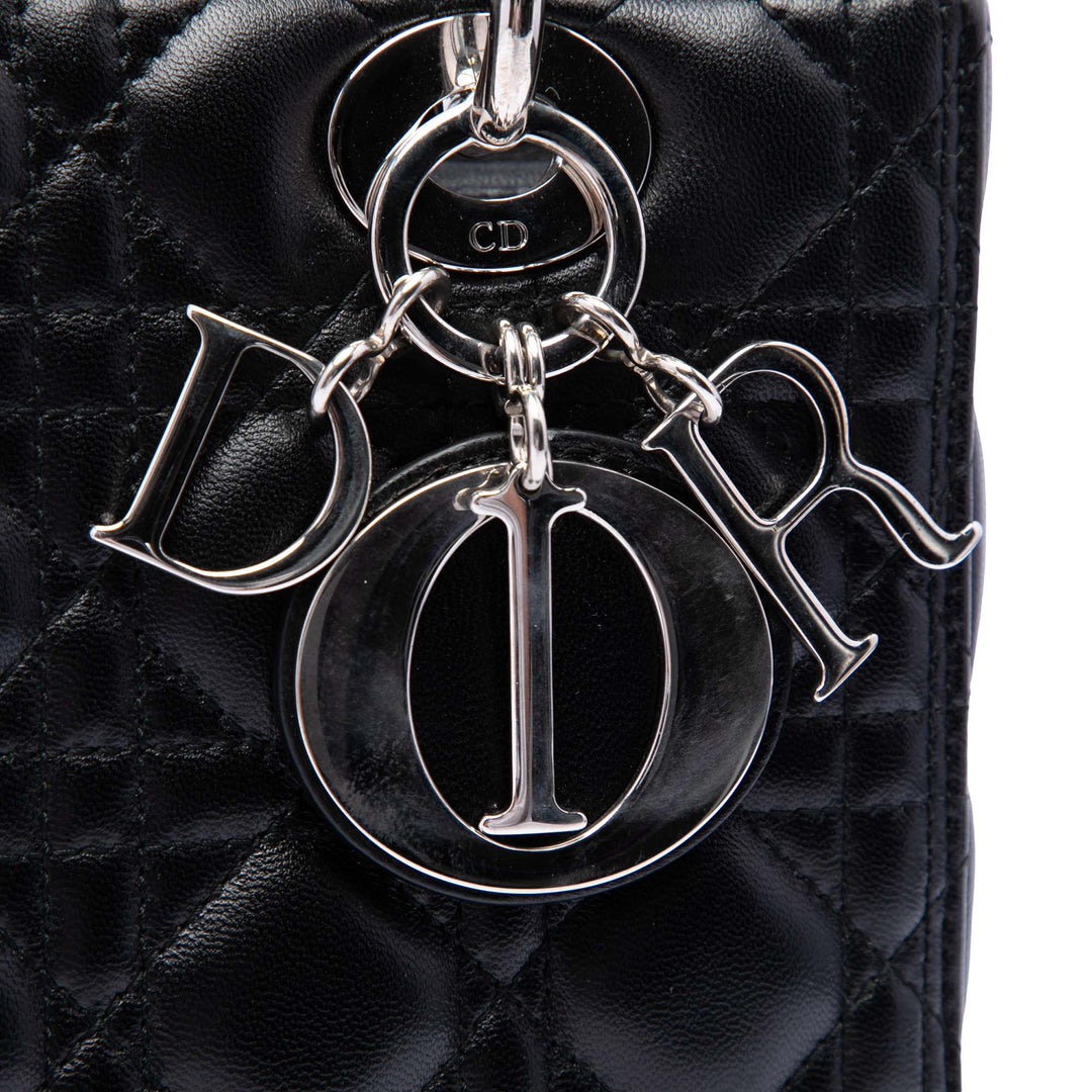 Dior Lady Dior Cannage Moyen Cuir d'agneau