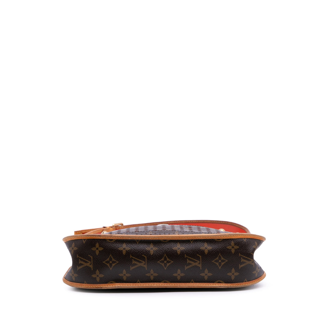 Monogram Musette Perforated Brown - Gaby Paris