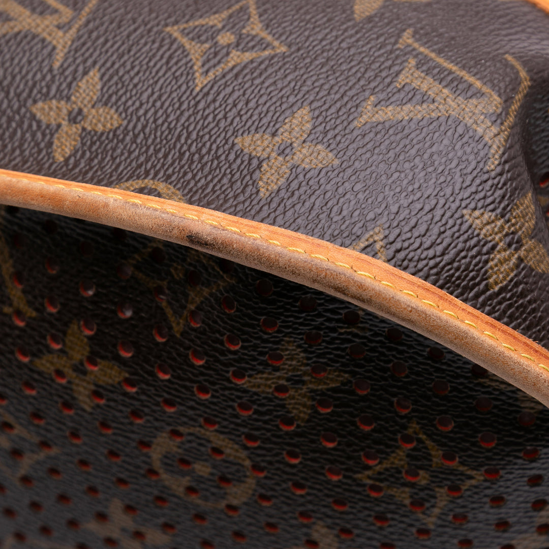 Monogram Musette Perforated Brown - Gaby Paris