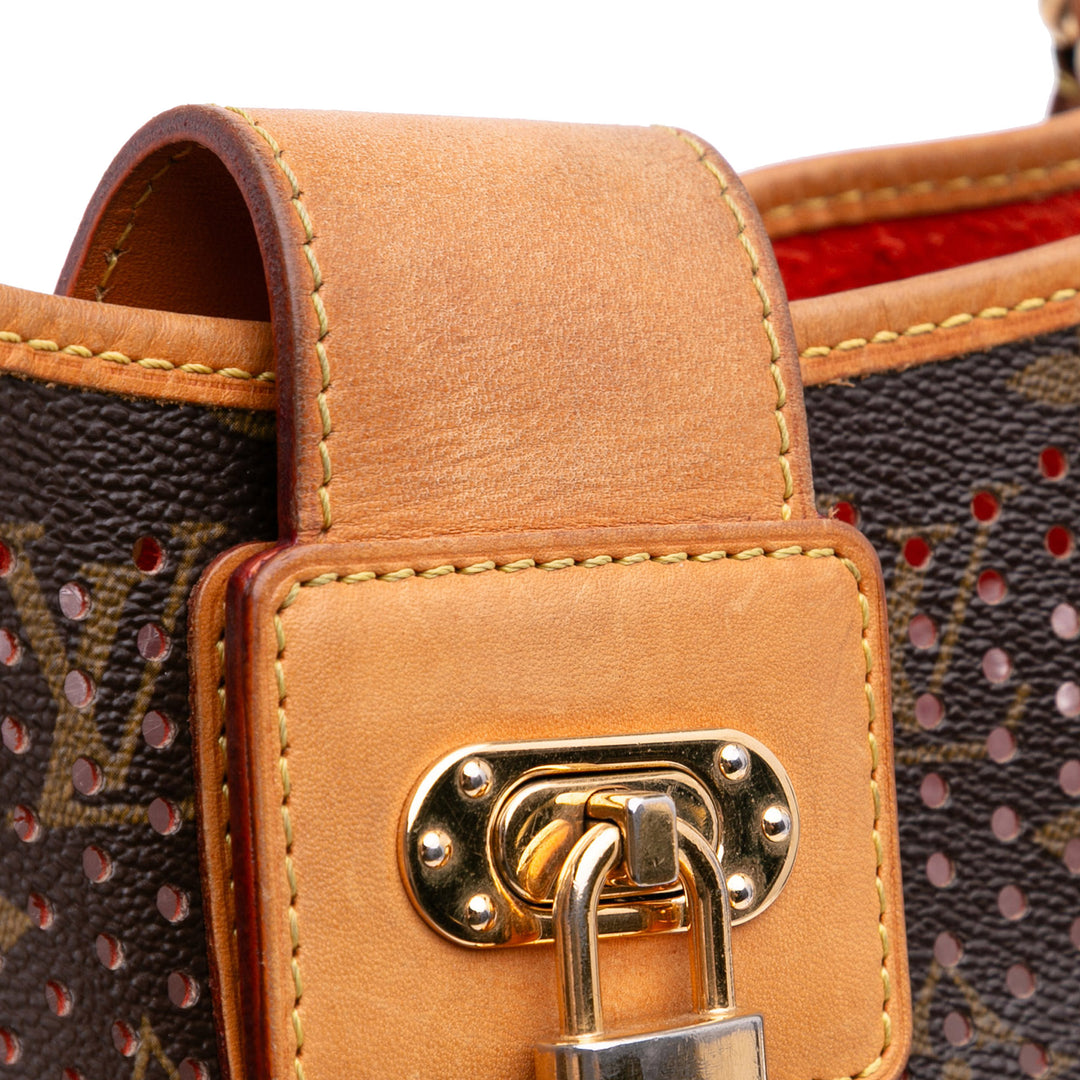 Monogram Musette Perforated Brown - Gaby Paris