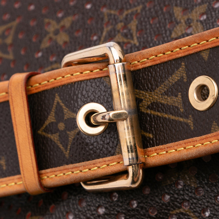Monogram Musette Perforated Brown - Gaby Paris