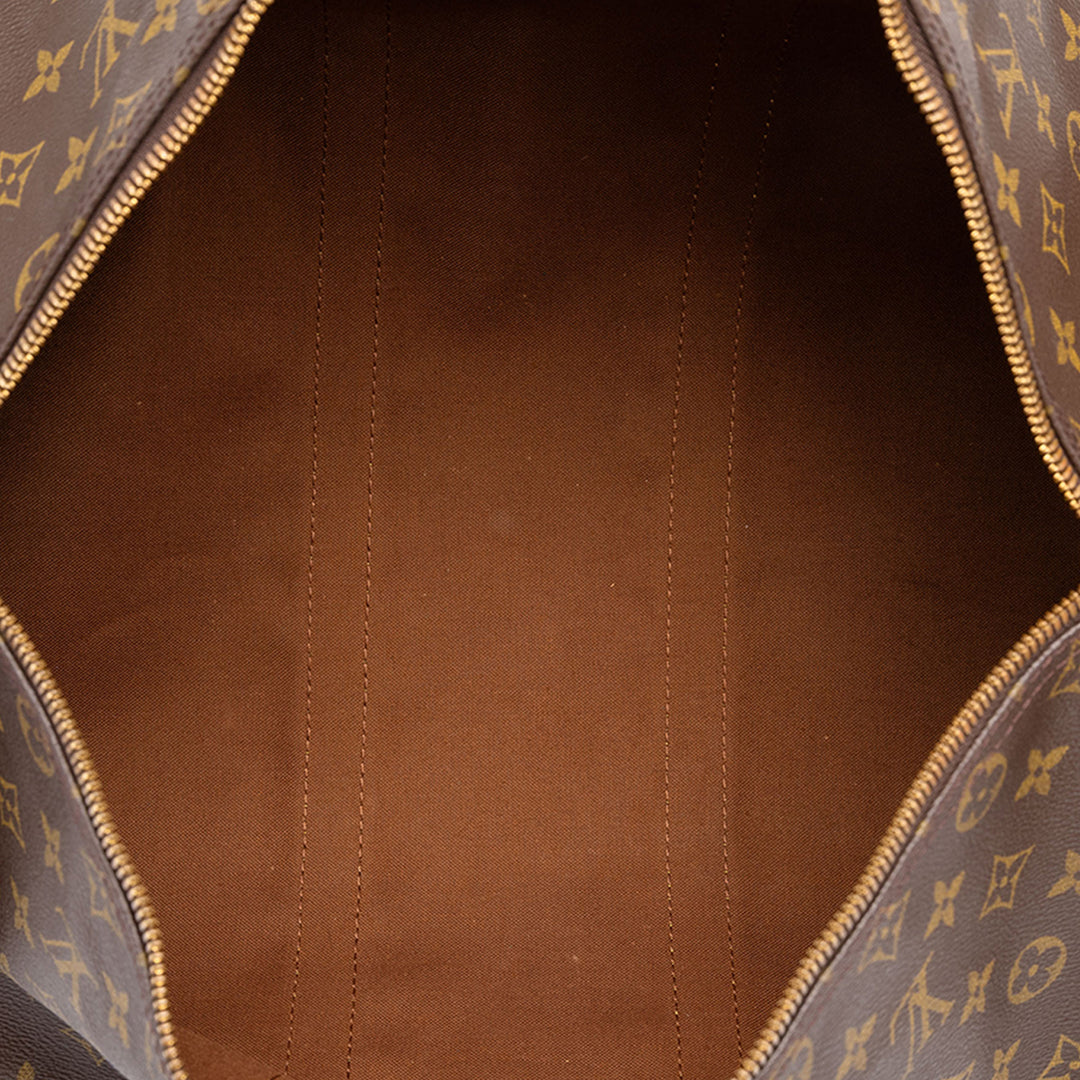 Louis Vuitton Sac de voyage Keepall Bandouliere 45 Monogram Marron – vue 4 – GABY PARIS