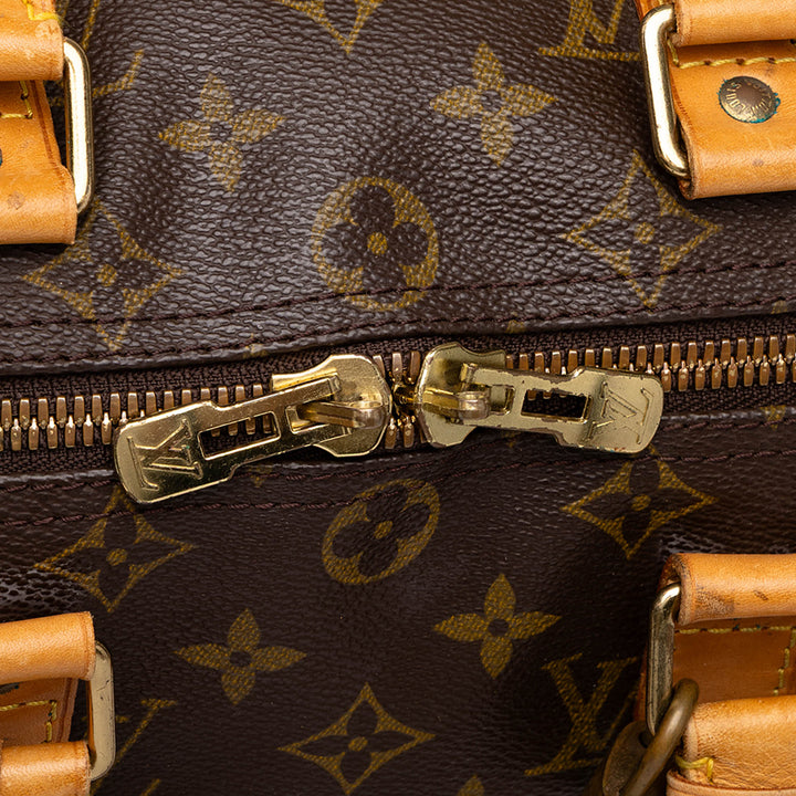 Louis Vuitton Sac de voyage Keepall Bandouliere 45 Monogram Marron – vue 7 – GABY PARIS