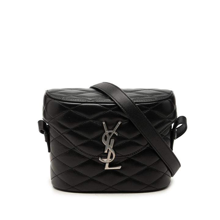 Saint Laurent Sac bandoulière Matelassé June boîte Cuir d'agneau Noir – vue principale – GABY PARIS