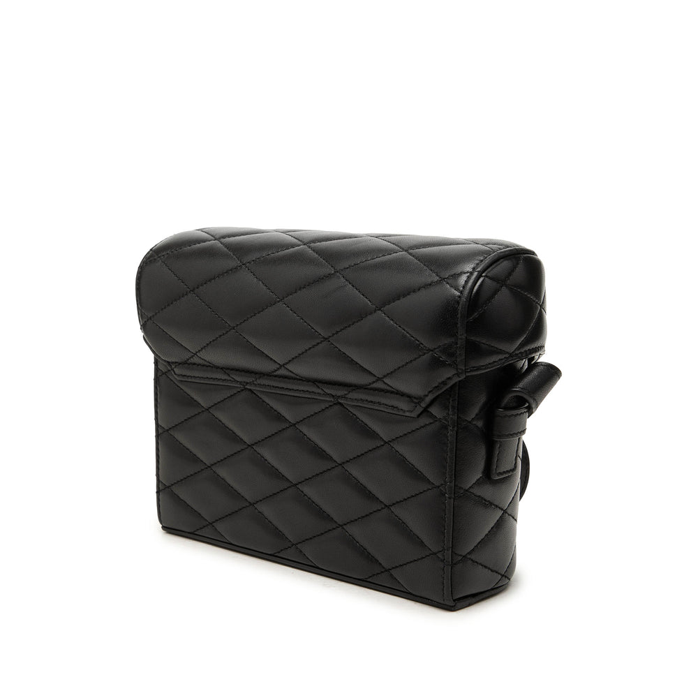 Saint Laurent Sac bandoulière Matelassé June boîte Cuir d'agneau Noir – vue 2 – GABY PARIS