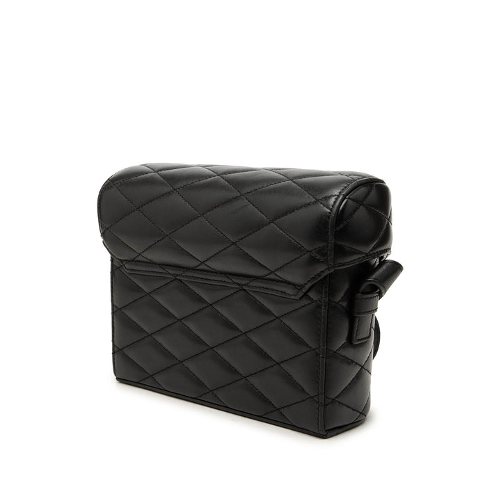 Saint Laurent Sac bandoulière Matelassé June boîte Cuir d'agneau Noir – vue 2 – GABY PARIS