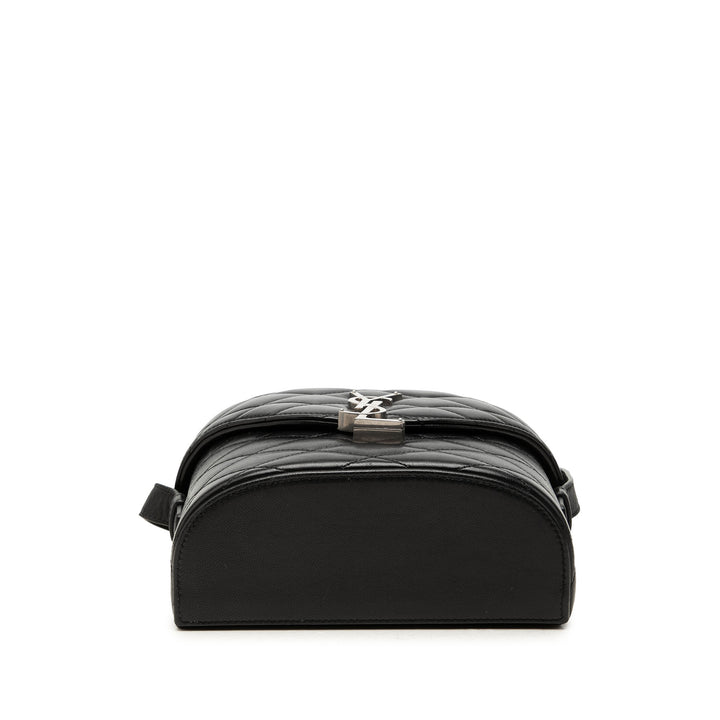 Saint Laurent Sac bandoulière Matelassé June boîte Cuir d'agneau Noir – vue 3 – GABY PARIS
