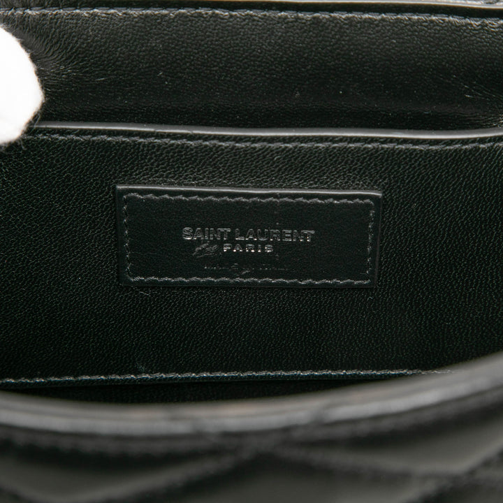 Saint Laurent Sac bandoulière Matelassé June boîte Cuir d'agneau Noir – vue 5 – GABY PARIS