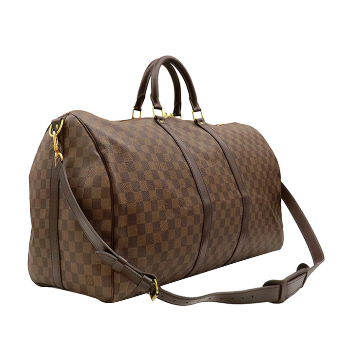 Keepall Bandouliere 55 Damier Ébène Marron