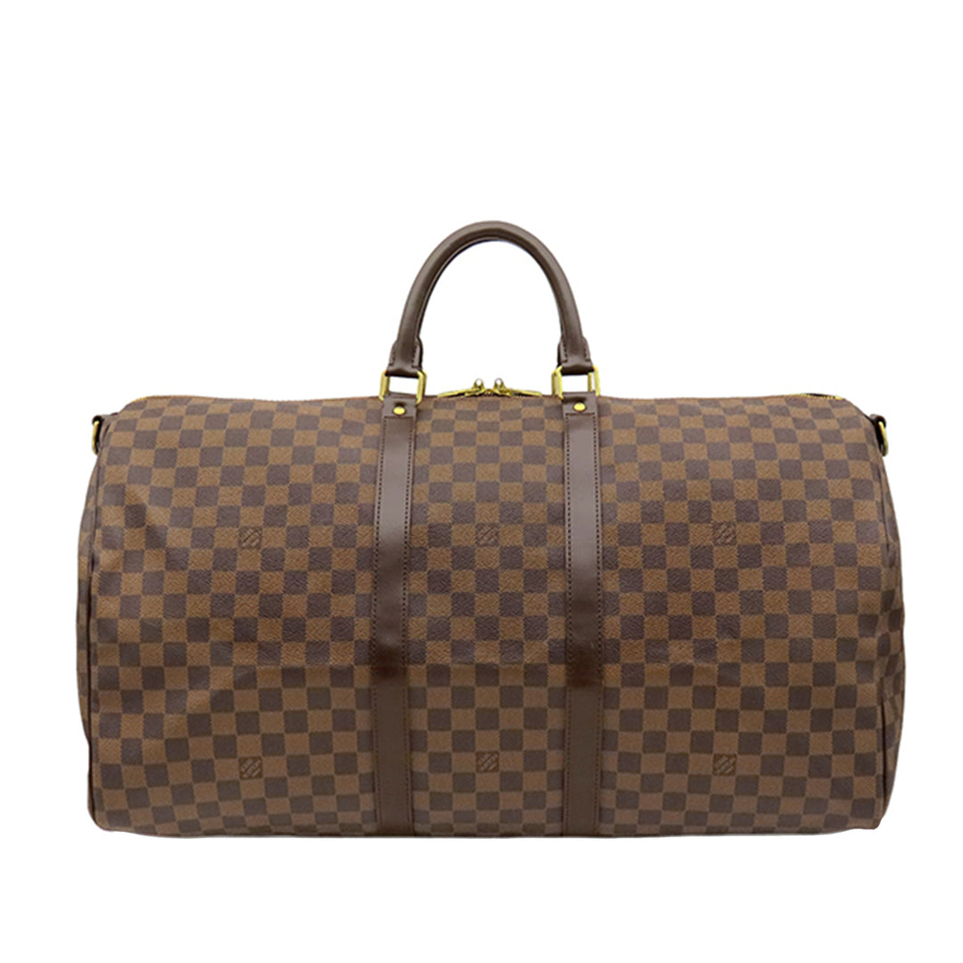 Keepall Bandouliere 55 Damier Ébène Marron