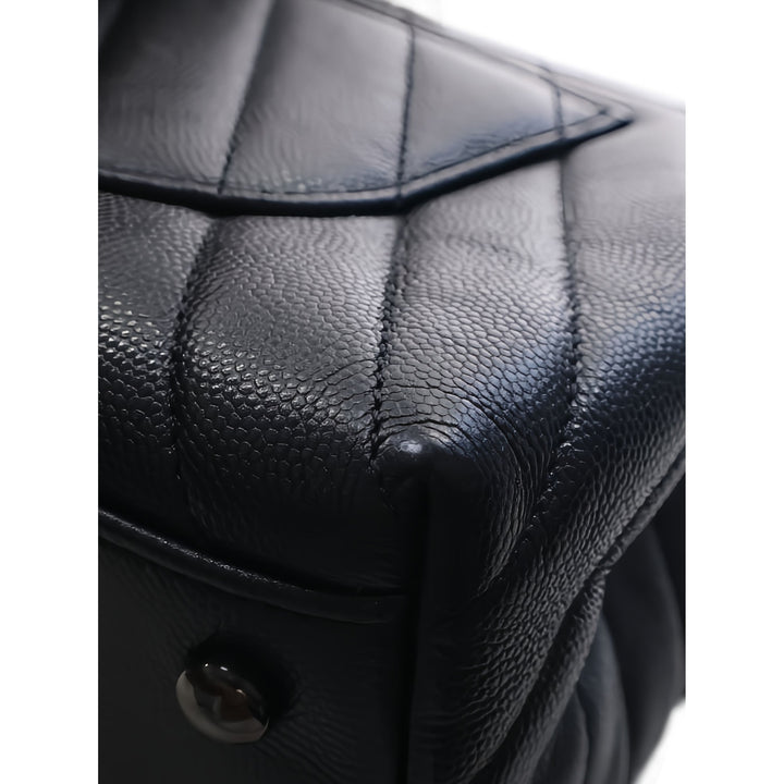 Chanel Sac à main Chevron So Coco à Petit Cuir caviar Noir – vue 9 – GABY PARIS
