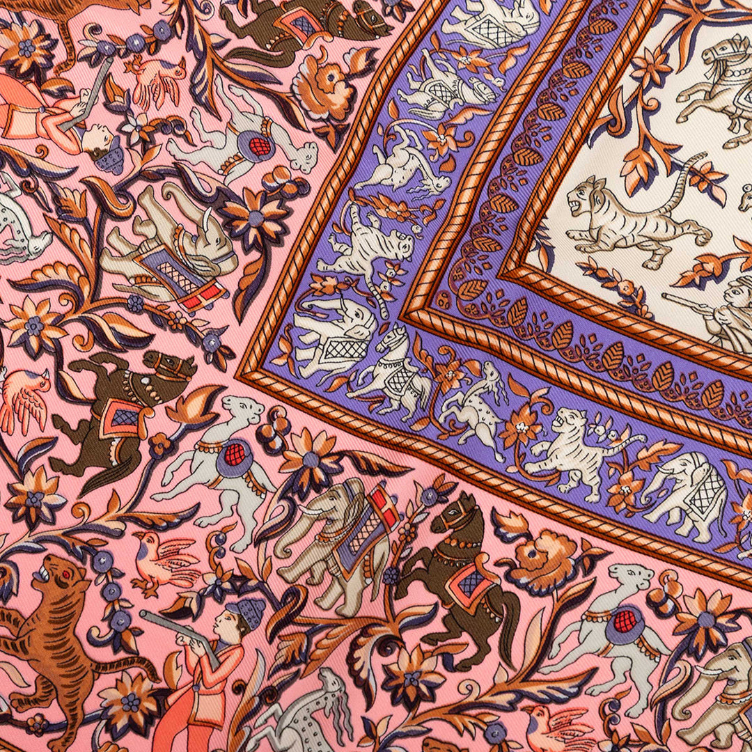 Hermès Chasse en Inde Soie Foulard 90
