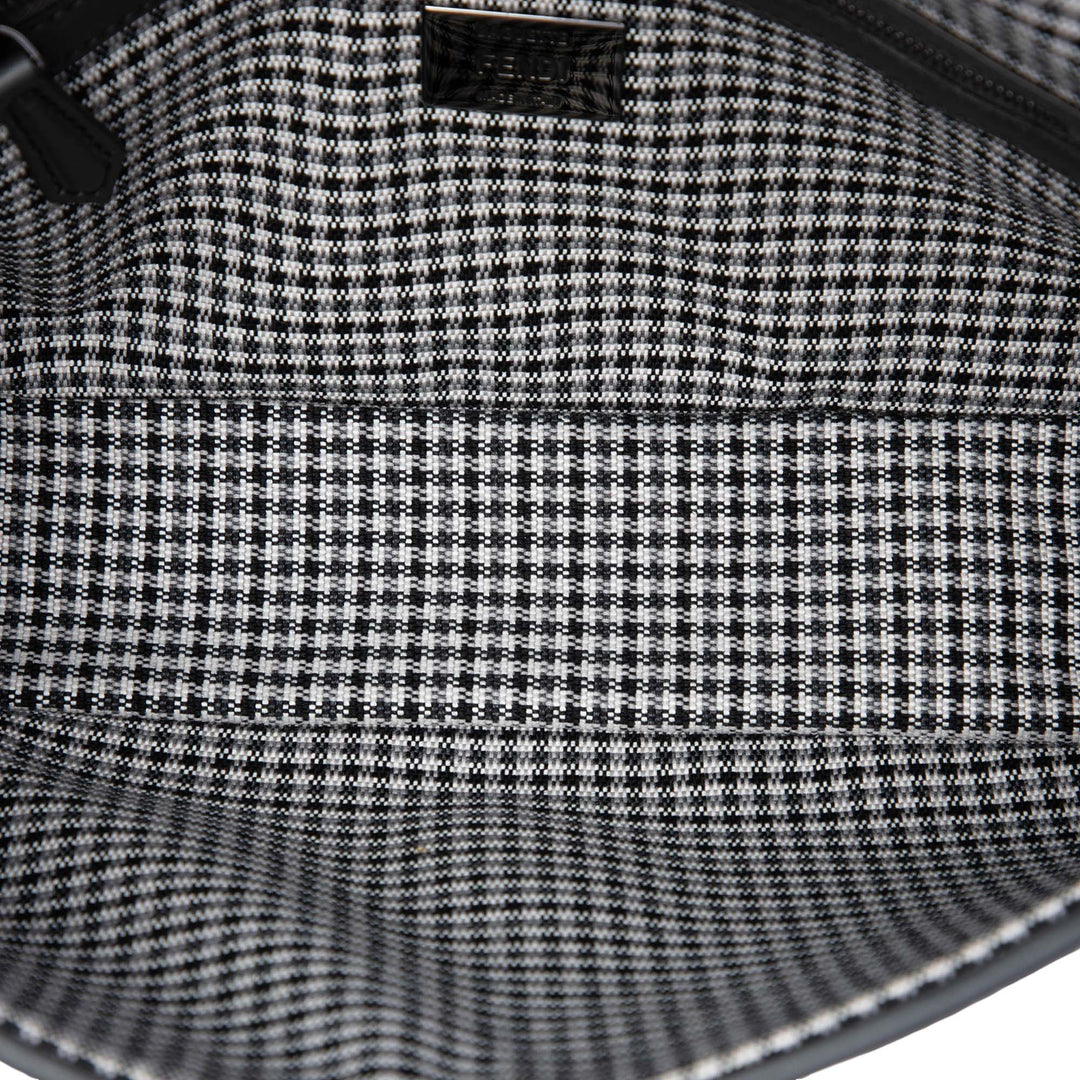 Fendi FF brodé Laine Houndstooth Baguette Sac