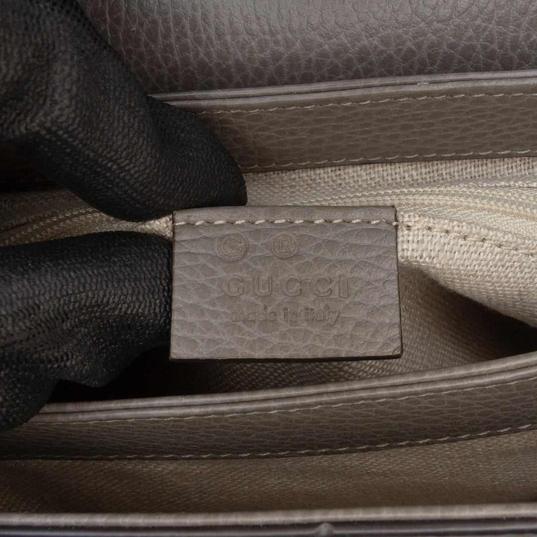 Gucci Small Dollar Veau Interlocking G Sac cartable