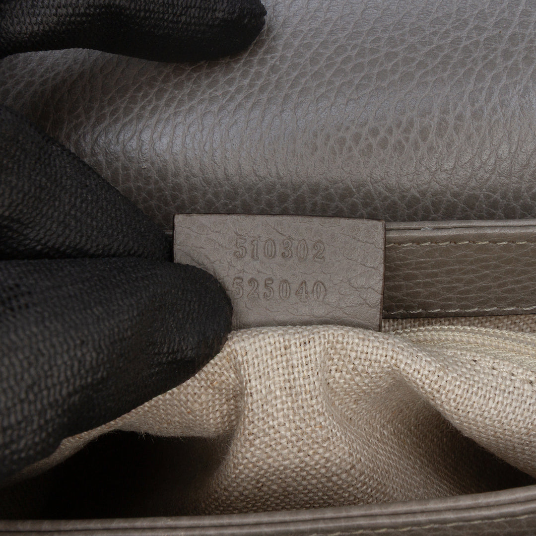 Gucci Small Dollar Veau Interlocking G Sac cartable