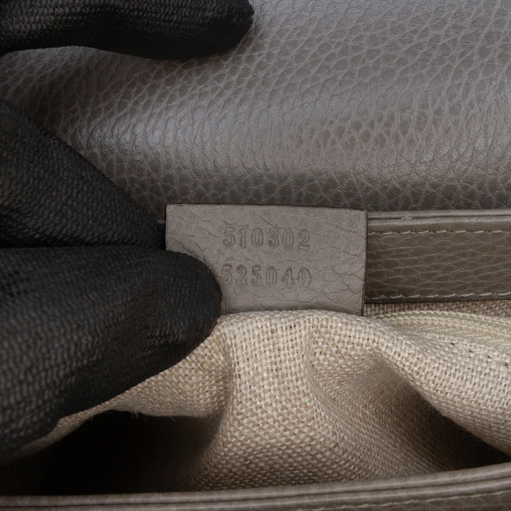 Gucci Small Dollar Veau Interlocking G Sac cartable