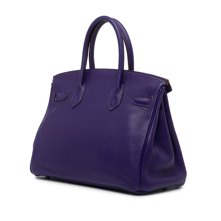 Hermès Clemence Birkin 30 Violet