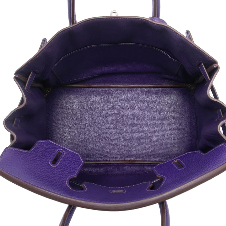 Hermès Clemence Birkin 30 Violet