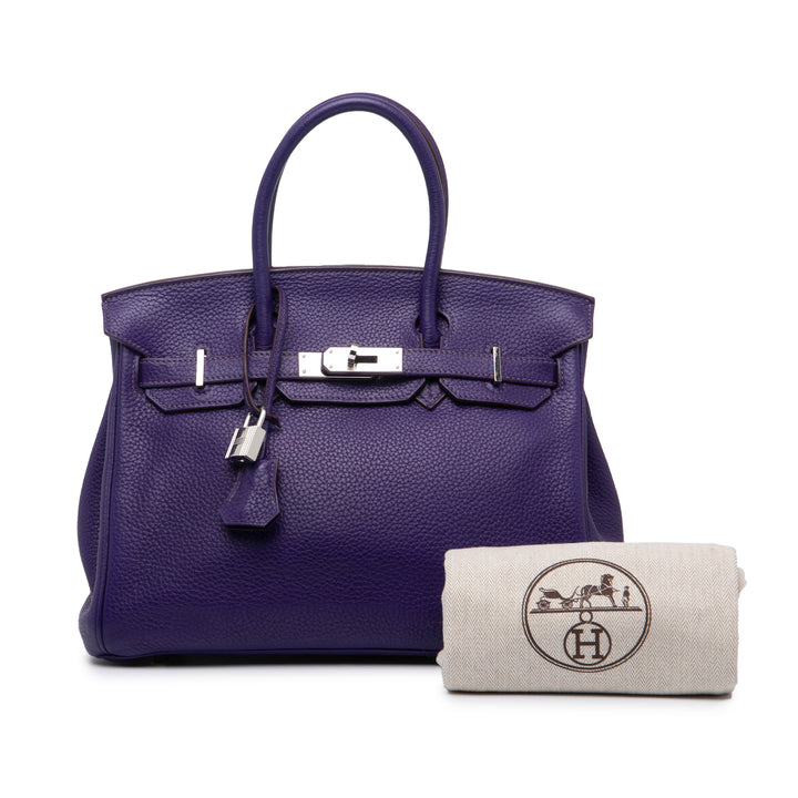 Hermès Clemence Birkin 30 Violet