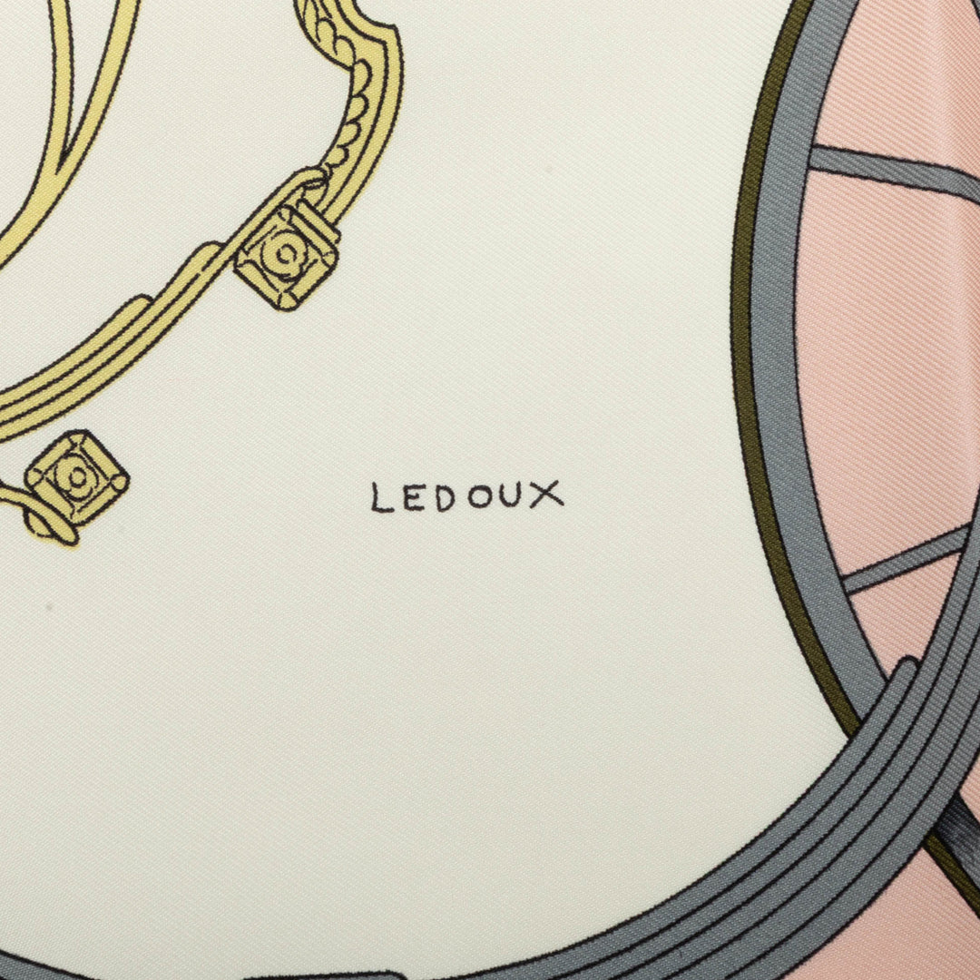 Hermès Springs Foulard 90 Rose – vue 3 – GABY PARIS