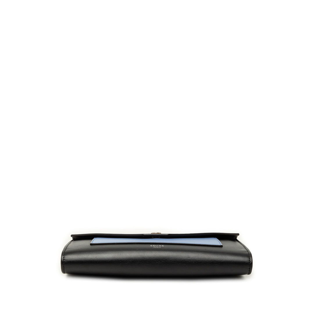 Celine Sac bandoulière Tricolore Poche Enveloppe Wallet on Chain Noir – vue 3 – GABY PARIS