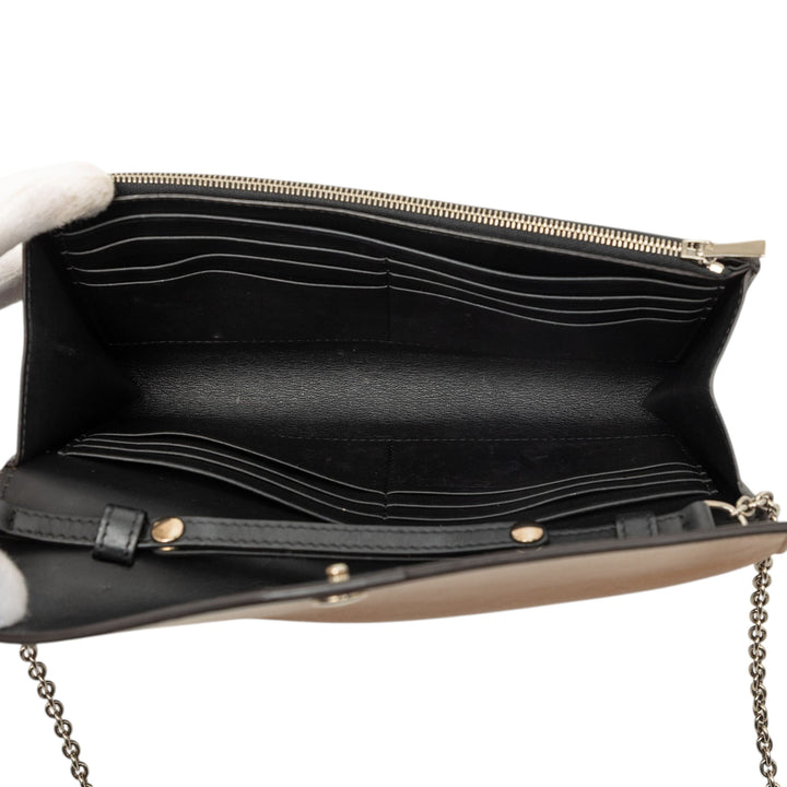 Celine Sac bandoulière Tricolore Poche Enveloppe Wallet on Chain Noir – vue 4 – GABY PARIS