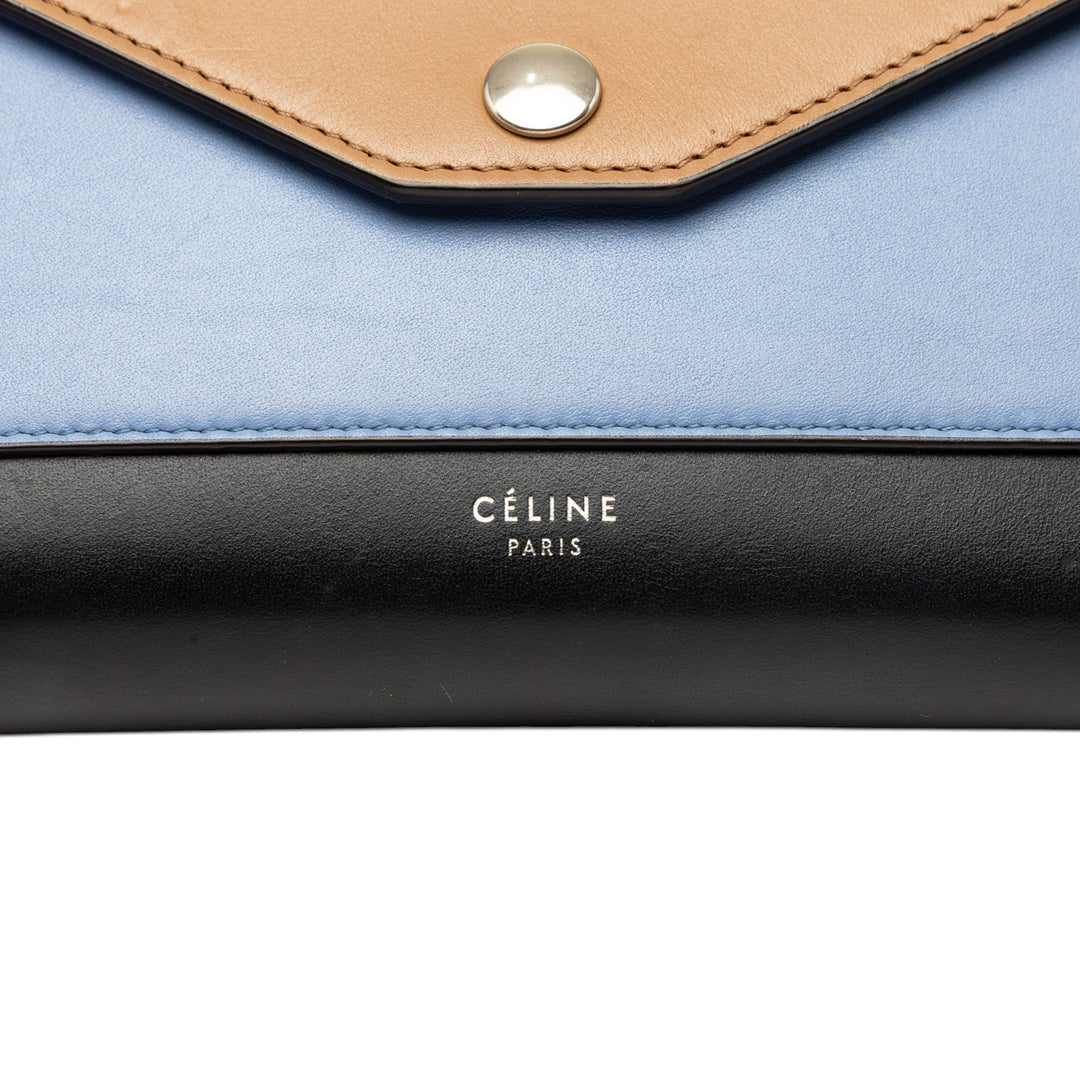 Celine Sac bandoulière Tricolore Poche Enveloppe Wallet on Chain Noir – vue 5 – GABY PARIS