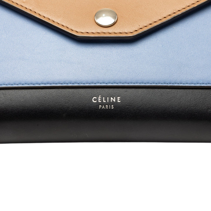 Celine Sac bandoulière Tricolore Poche Enveloppe Wallet on Chain Noir – vue 5 – GABY PARIS