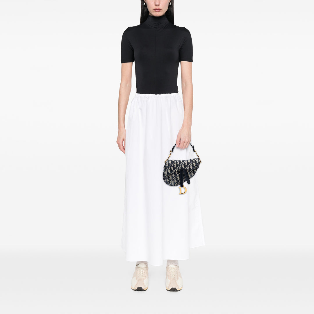 Dior Mini Oblique Toile Saddle Sac