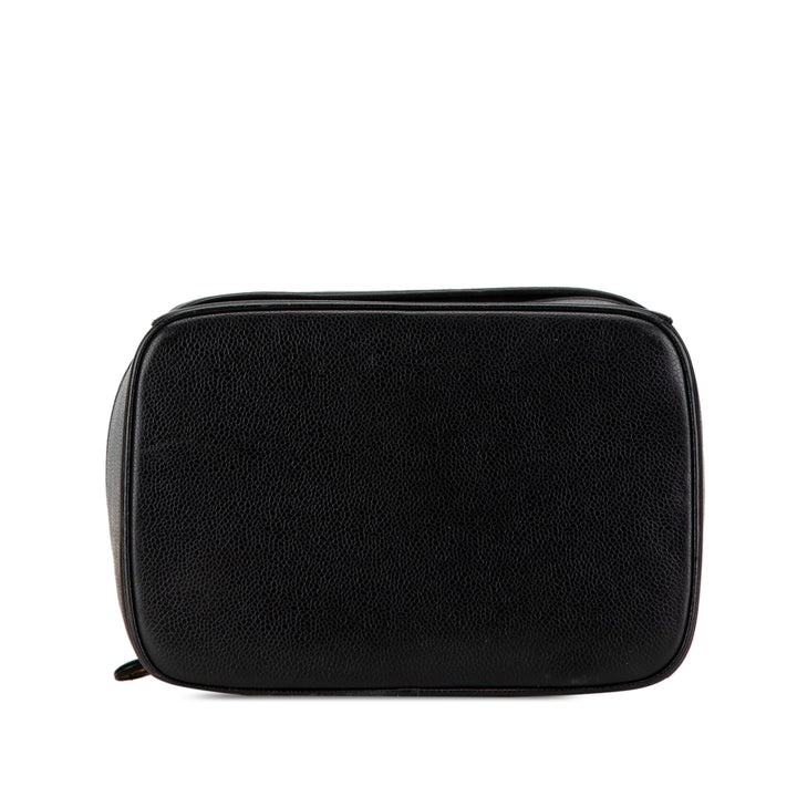 CC Caviar Vanity Train Case Black - Gaby Paris