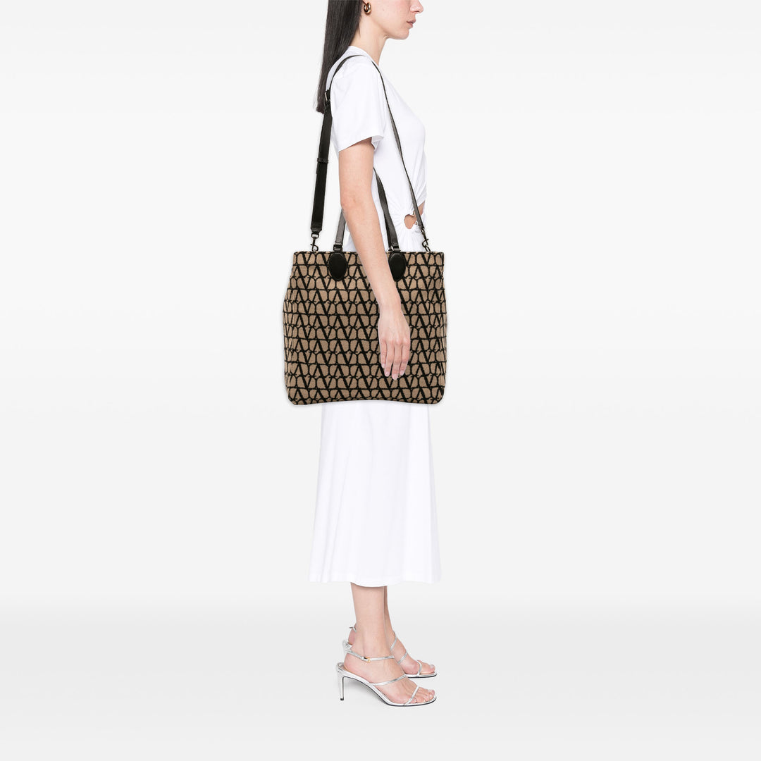 Valentino Iconographe Réversible Cabas Beige – vue 6 – GABY PARIS