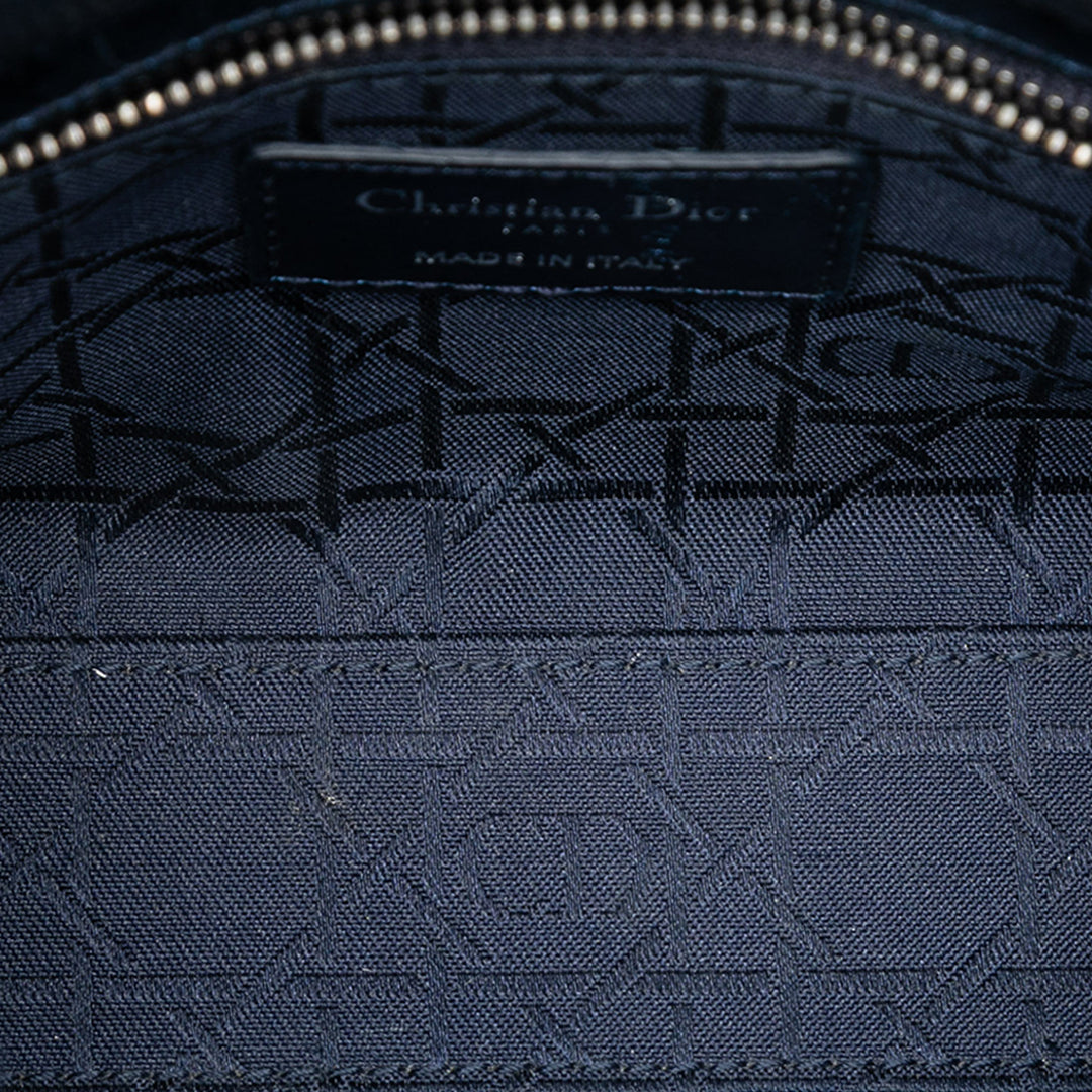 Dior Mini Metallic froissé Cuir d’agneau Cannage Lady Dior