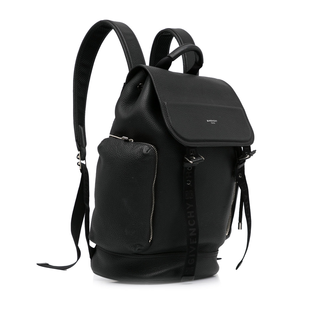Leather Backpack Black - Gaby Paris