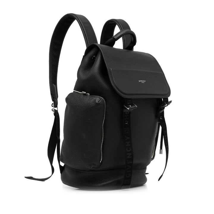 Leather Backpack Black - Gaby Paris