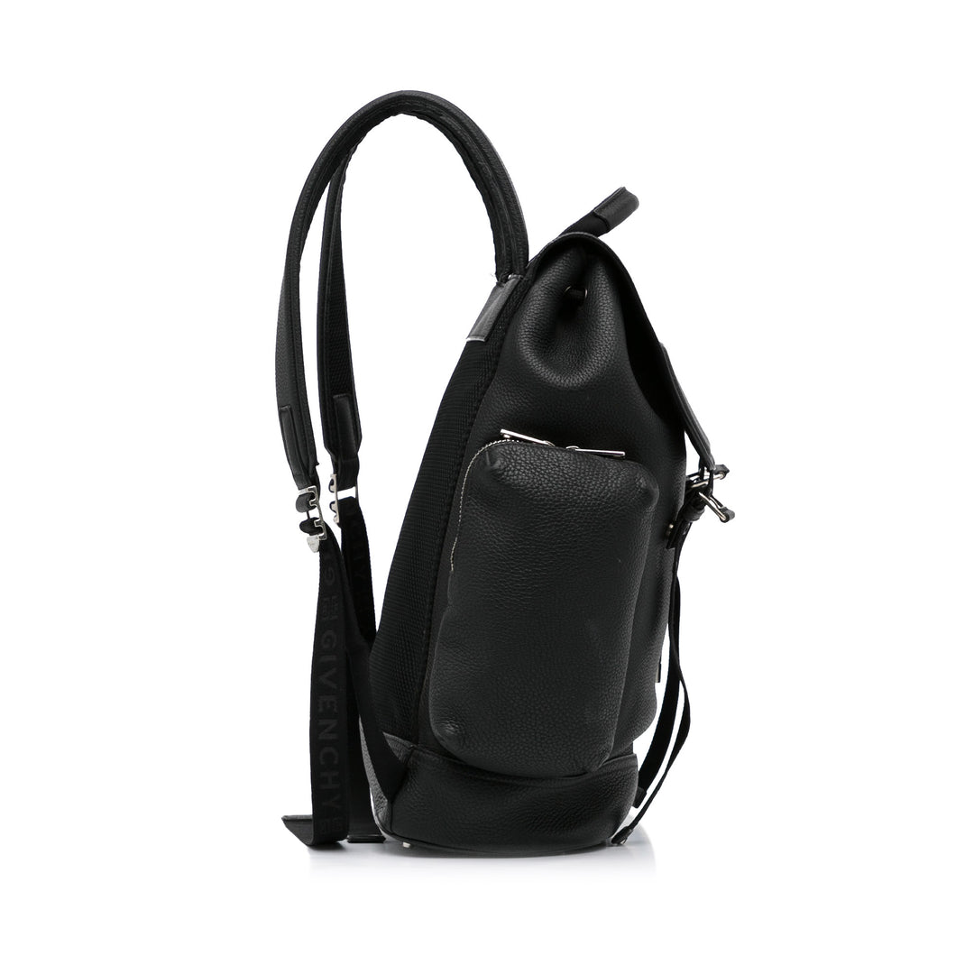 Leather Backpack Black - Gaby Paris