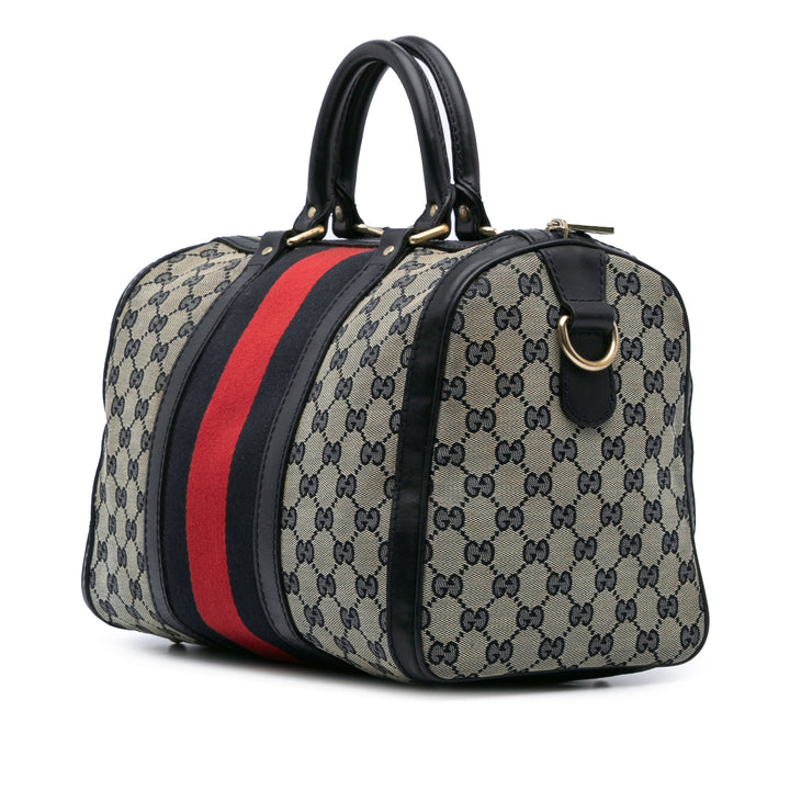 GG Canvas Web Boston Gray - Gaby Paris
