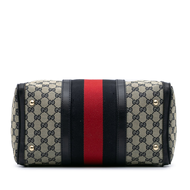 GG Canvas Web Boston Gray - Gaby Paris