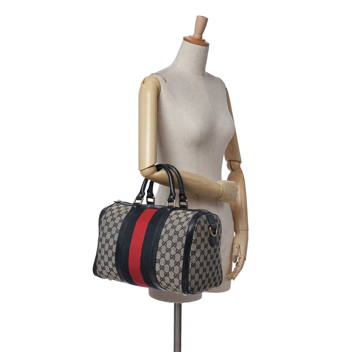 GG Canvas Web Boston Gray - Gaby Paris