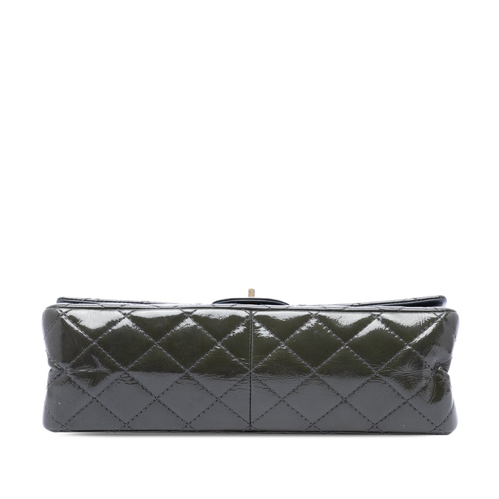 Chanel Matelassé Cuir verni Reissue 2.55 Double rabat 226