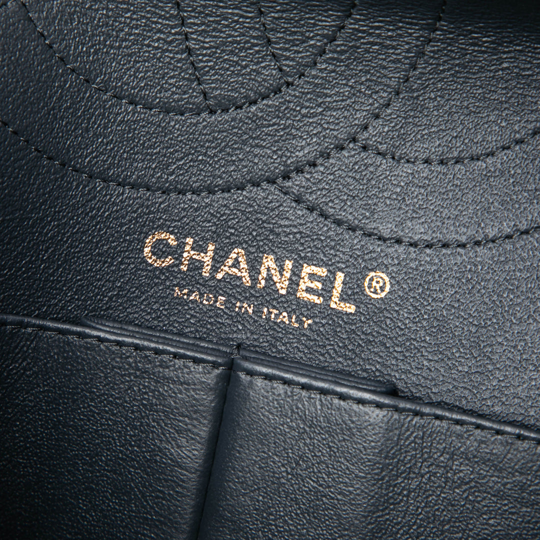 Chanel Matelassé Cuir verni Reissue 2.55 Double rabat 226