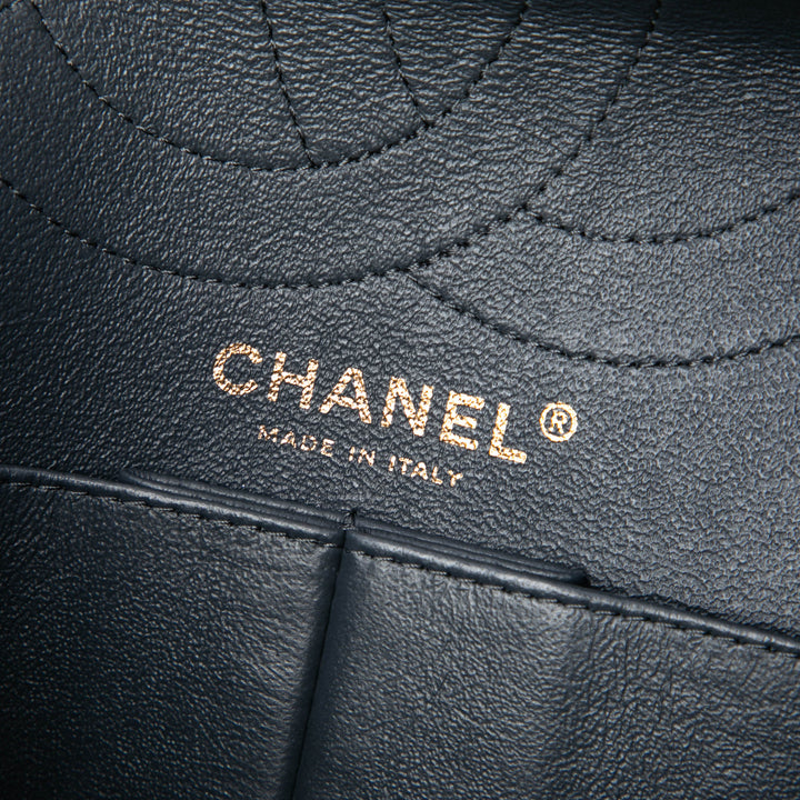 Chanel Matelassé Cuir verni Reissue 2.55 Double rabat 226